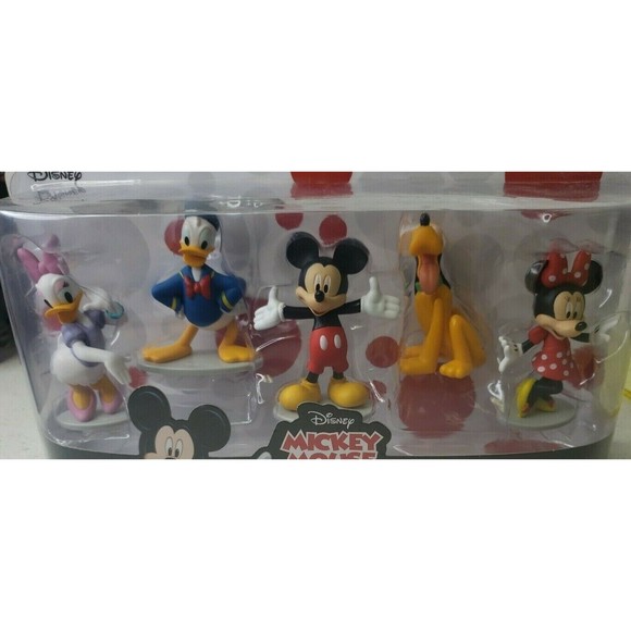 Disney Mickey Mouse Collectible Figures Mickey Minnie Daisy Donald Pluto NEW - Picture 2 of 8
